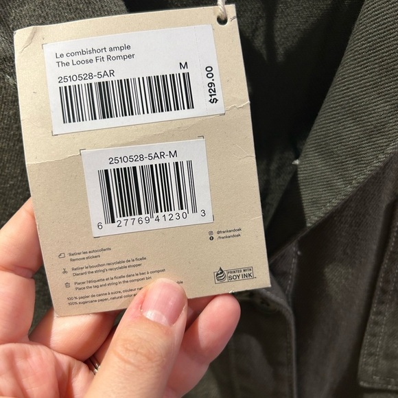 NWT FRANK AND OAK $129 UTILITY ROMPER​ - Picture 4 of 4